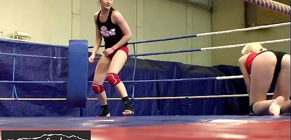  Wrestling lesbians fingering and pussylicking